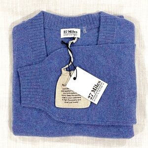 27 MILES Ringo Sweater in Blue Crush